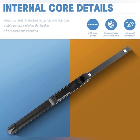 MIKKUPPA 22" + 22" Front Windshield Wiper Blade (Pack of 2) - Picture 6 of 6